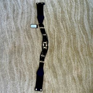 Bebe Brand New Black and Gold Belt 32.5” without stretch